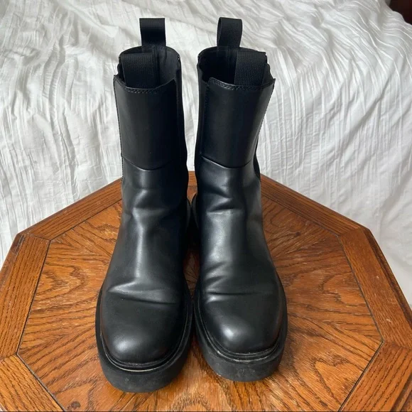 H&M Chunky Chelsea Platform Slip On Boots - Picture 3 of 6